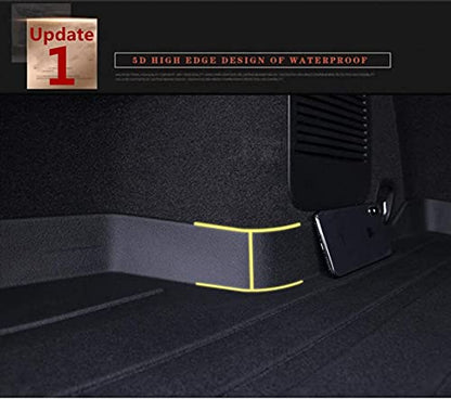Camry Cargo Liners - All-Weather Protector 3D Custom-Fit Waterproof Durable Odorless TPO High-Raised Edge Flexible Rear Trunk Tray Floor mats Compatible with 2006-2012 Toyota Camry - size: 1）For Toyota Camry I 2007-2011 I Trunk Mat