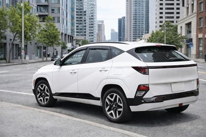 2024-2026 Tape-On Rain Guards Compatible with Hyundai Kona Side Window Visor Deflectors SE SEL Convenience N Line S Limited 2025 - size: For Kona 2024-2026