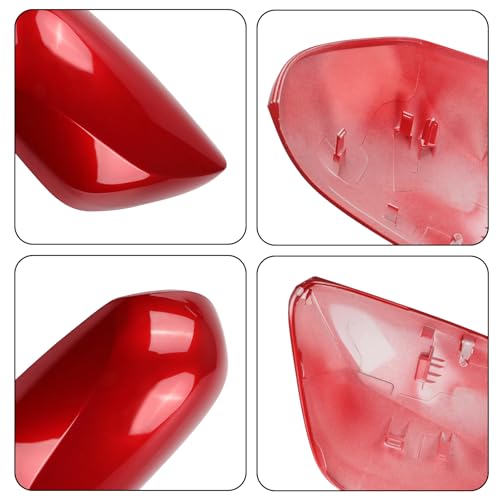 Right Passenger Side Car Mirror Cap Cover Compatible with Toyota Prius 2016 2017 2018 2019 2020 2021, Direct Replacement, 87915-47070, Red - color: red, size: Right