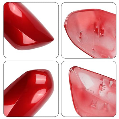 Right Passenger Side Car Mirror Cap Cover Compatible with Toyota Prius 2016 2017 2018 2019 2020 2021, Direct Replacement, 87915-47070, Red - color: red, size: Right
