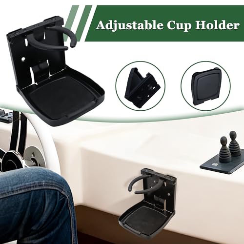 Cup Holders 304 Stainless Steel Adjustable Cup Holder Folding Cup Holders for Car Home Trucks RVs Vans Boats Campers Caravans Yacht（Black） - color: Black