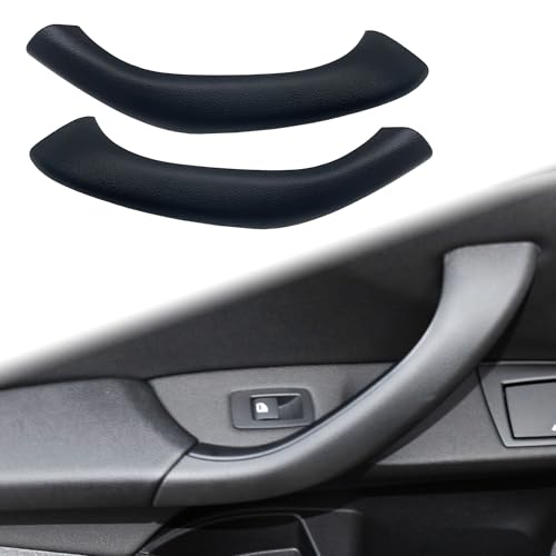 Interior Front Door Pull Panel Handle Cover Driver Passenger Side Pair Replacement Kit for BMW X1 F48 2016-2019, X2 F39 2018-2019 Inner Armrest (Black, 2pcs Left+Right) - color: Black, size: 2pcs Left+Right
