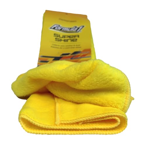 Formula 1 Super Shine Microfiber Towels - For Heavy Polishing or Light Dusting - 16" x 16" - Set of Two - color: Super 2-pack Shine Microfiber Towels