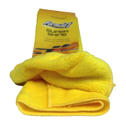 Formula 1 Super Shine Microfiber Towels - For Heavy Polishing or Light Dusting - 16" x 16" - Set of Two - color: Super 2-pack Shine Microfiber Towels