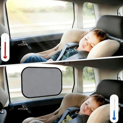 5PCS Set Car Window Shade, Car Sun Shade Side Window, Sunshine Glare & UV Rays Protection Sunshade with Suction Cup, Auto Sun Blocker Screen Accessories for All Season (5PCS) - color: 5PCS