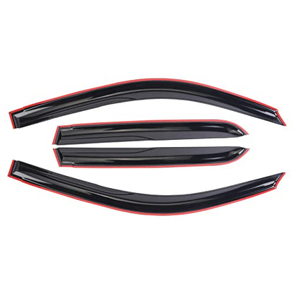 Window Visor (Outside Mount) Deflector Rain Guard for 2003-2009 Toyota 4Runner 4 Pcs Window Deflector 94924 - size: 2003-2009 Toyota 4Runner