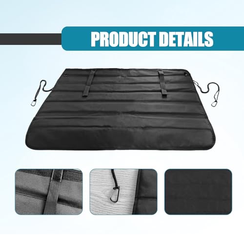 Universal Foldable Car Trunk Bumper Guard Mat Rear Bumper Protector, SUV Cargo Liner Floor Mat Liner Floor Mat Prevent Scratches, 31.4 x 25.2 Inch