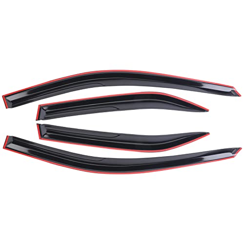 Window Visor Tape-on Side Compatible with 2012-2017 Toyota Camry Window Visor Deflector Rain Guard Window Visors for Cars, Vent Deflector 4 pcs 94822 - size: 2012-2017 Toyota Camry