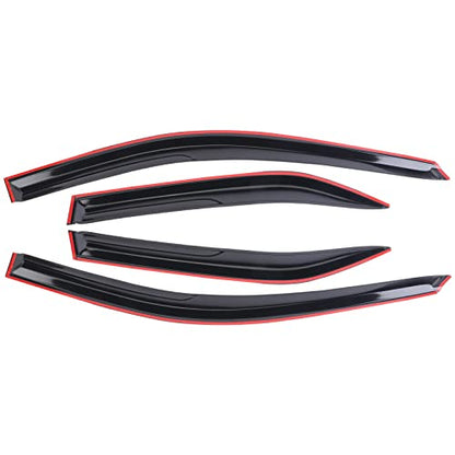 Window Visor Tape-on Side Compatible with 2012-2017 Toyota Camry Window Visor Deflector Rain Guard Window Visors for Cars, Vent Deflector 4 pcs 94822 - size: 2012-2017 Toyota Camry