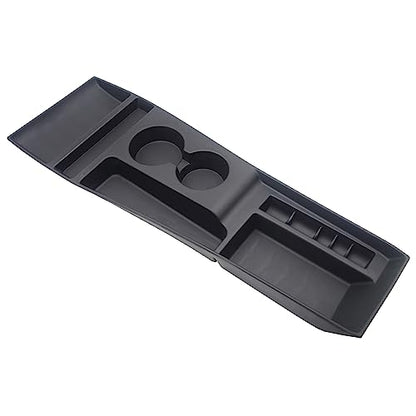 for 2012-2015 Tesla Model S Center Console Organizer Tray, Silicone Cup Holder Compartments Storage Bins fits Model S Accessories