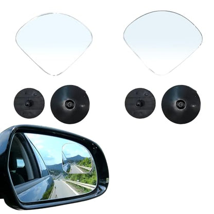 2PCS Blind Spot Mirror, Automotive Exterior Accessories, 360° Adjustable Hd Wide-Angle View For Most Cars, SUVs, Trucks (Fan-shaped Mirror) - style: Fan-shaped Mirror