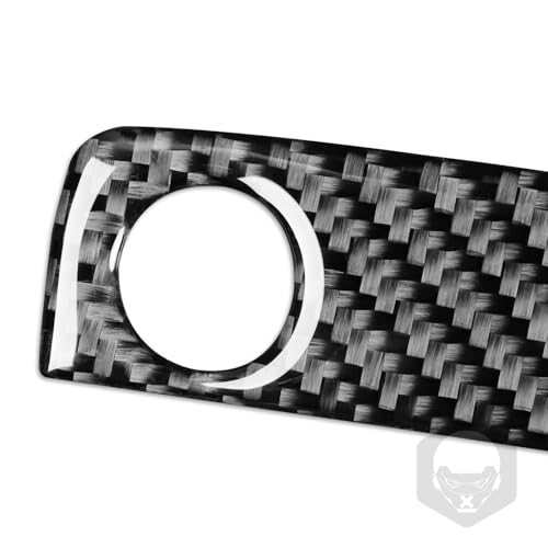 Real Carbon Fiber Glove Box Keyhole Handle Panel Sticker Cover Compatible with Benz CLA C117 2014-2018 GLA X156 2015-2019 Accessories Black - A - color: Glove Box Keyhole Handle Panel - a