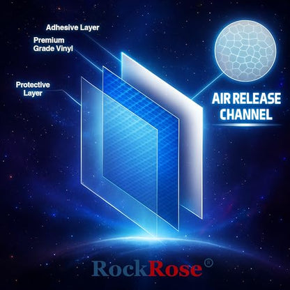 RockRose Epoxy High Gloss Black Carbon Fiber Vinyl Wrap, Anti-Wrinkle, Air Release Automotive Bubble Wrap, Self Adhesive Car Vinyl Sticker DIY Decals 1FT x 5FT - color: 5D Black, size: 1FT x 5FT