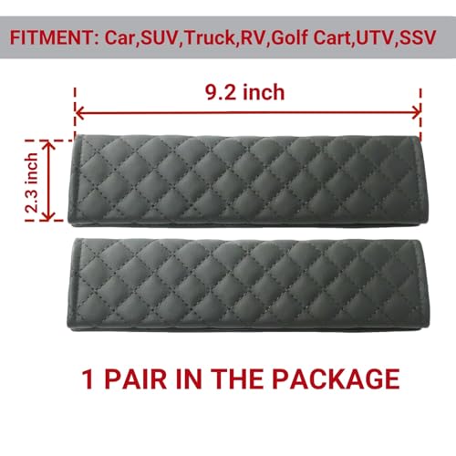 KAELTHAS 2 PCS Car Seat Belt Cover Pad Cushions Comfortable Driving Interior Accessories for Car SUV Truck Tractor Golf Cart UTV (Diamond Pattern) - style: Diamond Pattern