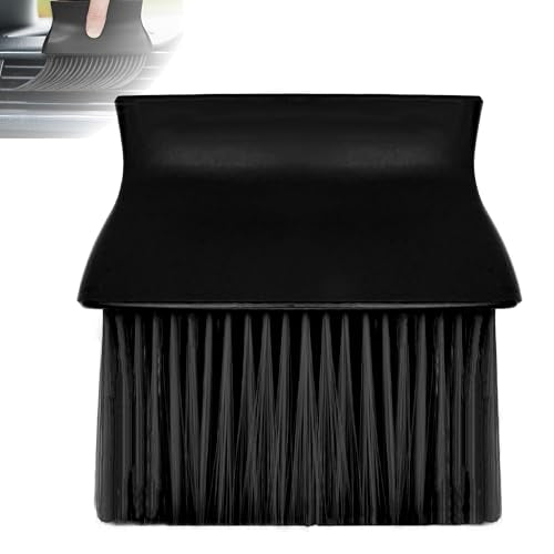 Car Interior Brush, Automotive Interior Dusting Brush, Car Accessories Interior Cleaning Brush,Detailing Brush Dusting for Car Interior, Dashboard, Air Conditioner Vents, Leather, Computer (Black) - color: Black