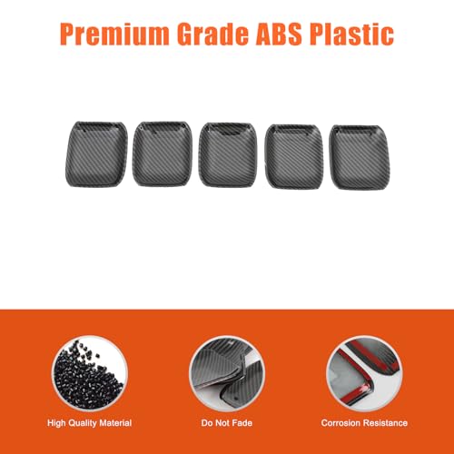 5PCS Exterior Door Handle Bowl Cover Protection Trim Compatible with INEOS Grenadier 2020-2025 Carbon Fiber Door Handle Bowl Trims Anti-Scratch Sticker Exterior Accessories