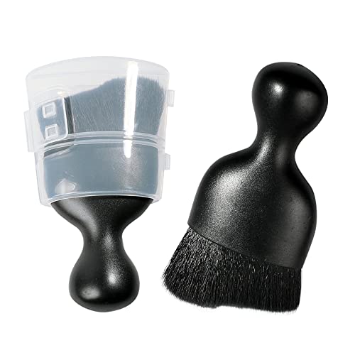 AOCISKA Car Interior Detailing Brush,Soft Bristle Cleaning Brush Car Detailing Brush Dusting Brush,Car Interior Cleaning Tool,Auto Detail Brush Car Dash Duster Brush (Black with Cap) - color: Black With Cap