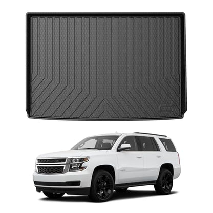 Mixsuper Custom Fit Cargo Liner for Chevrolet Suburban/GMC Yukon XL/Cadillac Escalade ESV 2015-2020, All Weather Cargo Mat Rear Trunk Liner Behind The 3rd Row Seats Black - size: Fit for Chevrolet Suburban | 2015-2020