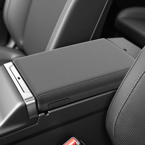SKTU for 2026 Toyota RAV4 Armrest Cover for 2026+ Toyota RAV4 (LE/SE/XLE Premium/Woodland/XSE/Limited) Center Console Cover Toyota RAV4 2026 Accessories Rubber Console Cushion Cover-Durable - color: 2026+ RAV4 Rubber Armrest Cover