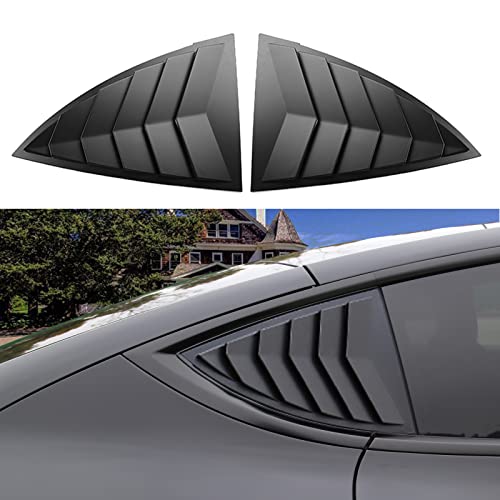 YHCDSEA for Model Y Side Window Louver Cover Sport Style for Tesla Model Y 2021 2022 2023 2024 2025 2026 Accessories (Matt Black) - color: Matt Black