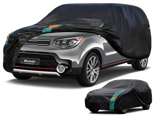 Compact SUV Car Cover Waterproof All Weather, Universal Fit for Kia Soul, Subaru Crosstrek, Honda HR-V, Nissan Kicks, etc. Rain Winter Sun Protection. (Length: 171"-181") - size: 2 Fit SUV-Length (171" To 181")