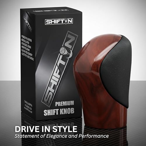 Gear Shift Knob Shifter for Lexus ES GS GX is NX RC RX 200t 300 350 3450h 450hL 350L (Black Leather/Brown Walnut Maple) - color: Black Leather / Brown Walnut Maple