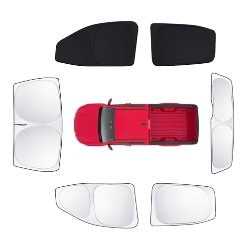 6pcs Car Window Shades for Chevrolet Colorado 2015-2022 Accessories,Windshield Side Rear Full Sunshade,Sun Visor UV Blocking, Privacy Protection and Blackout for Camping Outdoor - size: for Colorado2015-2022