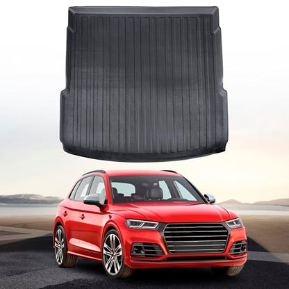 Premium Cargo Liner for Audi Q5 Premium 2018-2026 - 100% Protection - Custom Fit Car Trunk Mat - All-Season Black Cargo Mat - 3D Shaped Laser Measured Trunk Liners for Audi Q5 Prestige - size: For Audi Q5