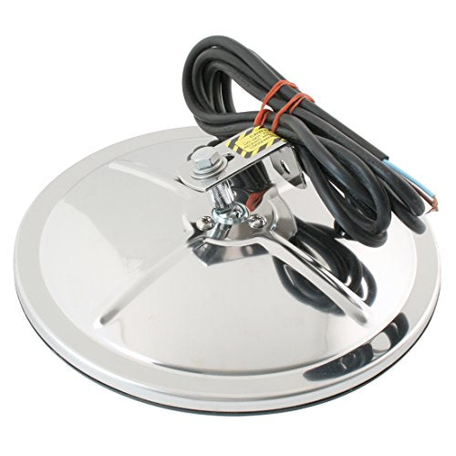 Grand General 33081 Stainless Steel 8" Convex Blind Spot Mirror with "L" Bracket - size: 8", style: Center-Stainless Steel