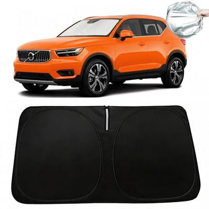 Windshield Sun Shade for 2019-2025 2026 Volvo XC40, Car Front Window Sunshade with 240T Sun Visor Protector Blocks UV Rays Heat Sun Shield Accessories - size: For Audi A4 2017-2025