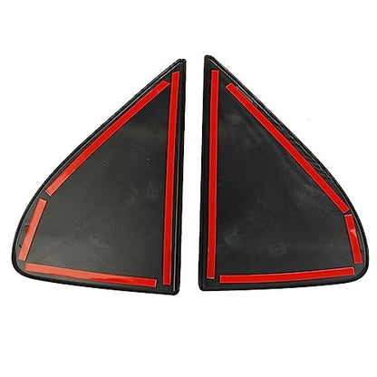 Carbon Fiber Style Front Side Window Triangle Cover Trim Exterior Accessories for 2019-2026 GMC Sierra/Chevrolet Silverado 1500