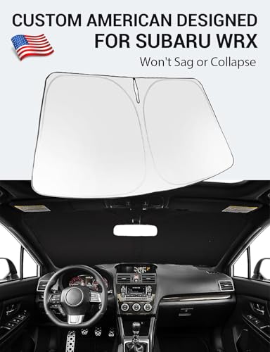 Proadsy 2026 Upgrade Windshield Sun Shade Custom Fit 2008-2014 WRX Foldable Front Sunshade Protector Sun Visor Blocks UV Rays Keep Car Cooler - size: 2008-2014 WRX