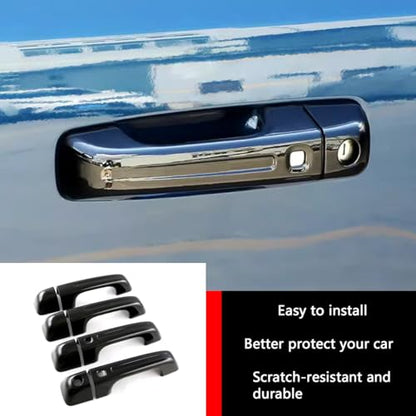 Car Accessories Fit for Dodge Ram 1500 2024 2023 2022 2021 2020 2019 Door Handle Cover Trims （Glossy Black with Smart Hole ABS 8PCS - color: Glossy Black With Smart Hole