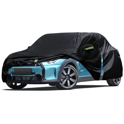 Car Cover Custom Fit for 2014-2024 Mini Cooper/Cooper S 2-Door, Waterproof All Weather Full Exterior Cover Rain Sun Protector with Door Zipper - size: Custom Fit for Mini coupe 2Door