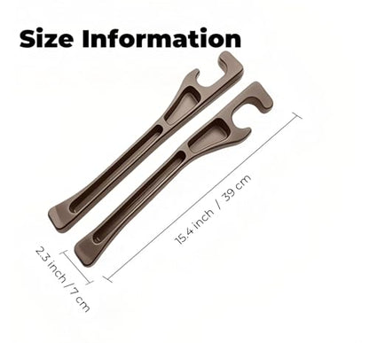 EnzeroTools Car Seat Gap Filler, 2-Pack No-Drop Seat Side Gap Seam Filler Organizer with Phone Holder, Universal Fit Fill The Gap Between Seat & Console, Perfect for Car, SUV, Truck - color: Brown