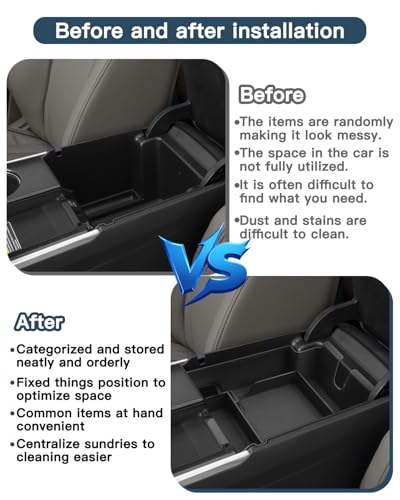 Ruiya Fit Acura TLX Center Console Organizer 2021-2025 Acura TLX Accessories ABS Material Armrest Glover Tray Compatible with 2021 2022 2023 2024 2025 Acura TLX - color: 2021+ Acura TLX