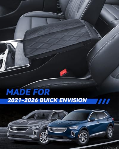 Armrest Cover for Buick Envision 2021-2025 2026 Accessories Center Console Middle Lid Pad Protector for Car Elbow Rest-Thickened - size: For 2021-2026 Buick Envision