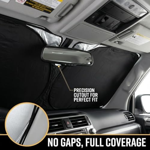 for Cadillac XT5 Sun Shade Windshield Cover - Custom Fit XT5 Accessories 2017-2023 2024 2025 2026 Sunshade Foldable UV Protection & Heat Shield Sun Visor Accessories - size: For Cadillac XT5 2017-2026