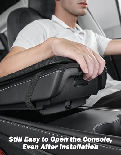 JOYTUTUS Universal Center Console Cover, Leather Arm Rest Covers Armrest Cover for Car, Middle Console Cover Lid, Car Arm Rest Cushion Pad for Most Vehicle, SUV, Car, Sedan, Car Black Accessories - size: 12.01" x 6.89"