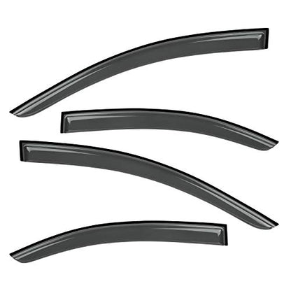 Window Visor Sun Rain Guards Compatible with 2012-2020 Chevy Sonic Sedan Smoke 4pc 94472 - size: For 2012-2020 Sonic Sedan