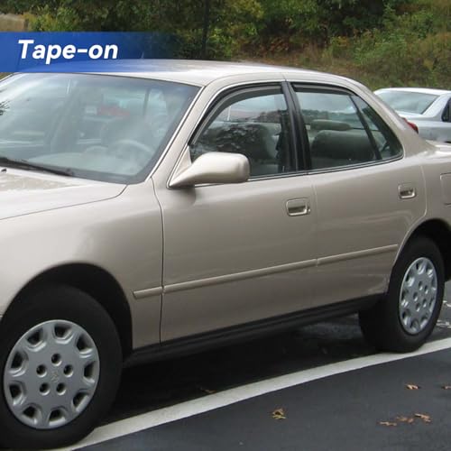 Window Visors Rain Guards Shield for 1992-1996 Toyota Camry, Out-Channel Window Vent Wind Deflectors Visors Shades for 92-96 Camry - size: 1992-1996 Toyota Camry
