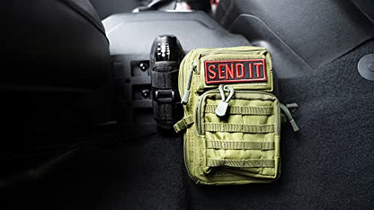 Center Console Molle Panels for 2018-2026 Jeep Wrangler & 2020-2026 Jeep Gladiator | Mount for Pouches, Med-Kits, Tools, Holsters & Other Accessories | Automatic & Manual Transmissions | DV8 Offroad