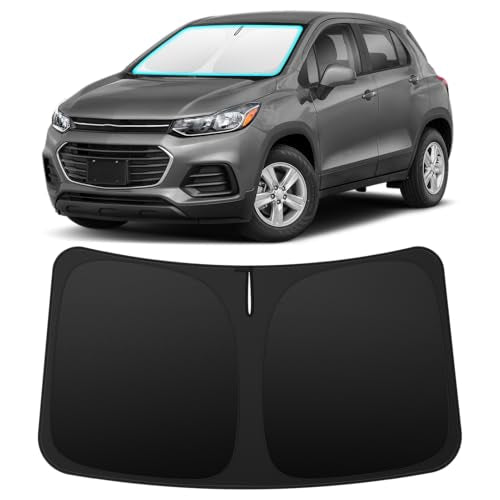 INSAUTO Custom Fit Windshield Sun Shade Accessories for Chevrolet/Chevy Trax 2013-2023, Foldable Front Window Sunshade, UV & Heat Reflector, Keeps Interior Cool, Includes Storage Bag - size: For 2013-2023 Chevrolet Trax