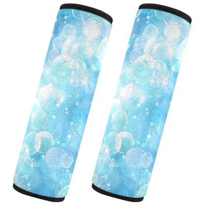 Bolaz Blue Bubble Car Seat Strap Pads Seatbelt Covers Cushion Shoulder Strap Pads for Adults Soft 2Pcs - color: Blue Bubble, size: Medium