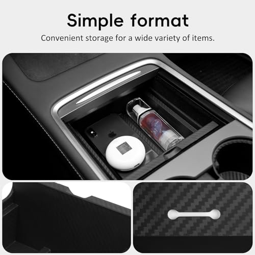 2021-2024 Tesla Model Y Center Console Organizer Tray Accessories Compatible with Model 3 (2021-2023) Storage Box Armrest Compartment Insert - size: 6PC(21-24) Tesla Model Y & (21-23) Tesla Model 3