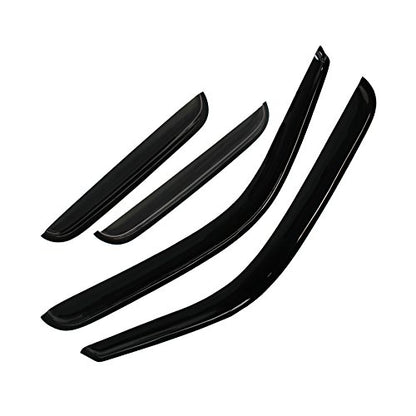 Smoke Window Visors Compatible with 1999-2006 Silverado/Sierra Extended Cab Sun Rain Guard Wind Deflectors 4pcs 94044 - size: For 1999-2006 Silverado/Sierra Extended Cab