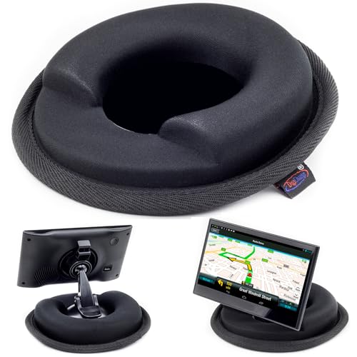 Anti Slip Car Dashboard Beanbag Phone/GPS Holder Mount For Garmin Drive 53 52 50LM 51 LMT-S 40LM DriveAssist 50LMT-D 51 LMT-S DriveSmart 55 50LM 50LMT-D 51 LMT-S DriveLuxe 50 LMT-D 51LMT-S Nuvi 57 GPS - size: 60mm Disc Diameter