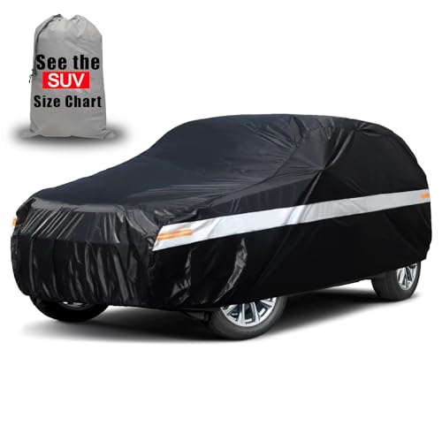 Chevrolet Car Cover Custom-Fit Car Cover for Chevy Tahoe, Waterproof All-Weather Car Cover, Lightweight Full Exterior Cover for Outdoor Protection Against Sun, Rain, Dust, Snow, and Wind. - size: Custom-Fit Chevy Tahoe