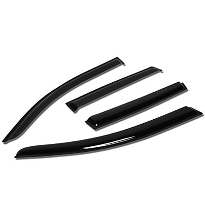 Auto Dynasty Rain Guards Tape on Compatible with 2007-2012 Dodge Caliber SRT Window Vent Visor Deflector Dark Smoke - size: 07-12 Dodge Caliber