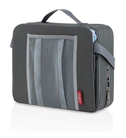 Nuby Easy Go Booster Seat - Travel Booster Seat for Babies and Toddlers - Holds Up to 35 Pounds - 9+ Months - Gray - color: Gray